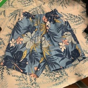 MENS Tropical Island Swim Trunks